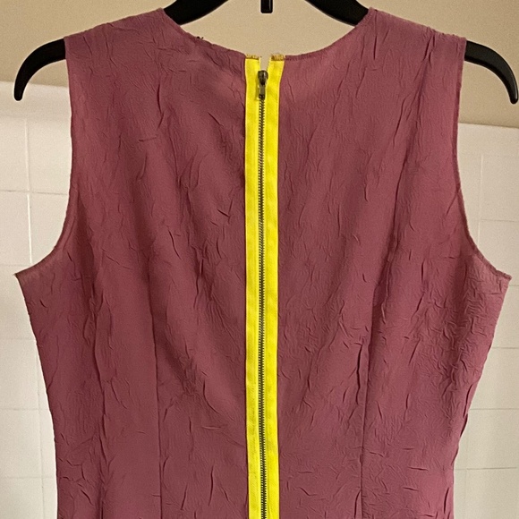 DNKY Pink dress with Yellow zipper, size 8 - Picture 1 of 6
